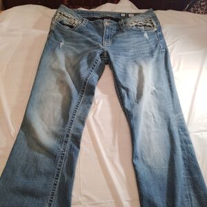 Miss Me Blue Boot Cut Jeans Classic Denim